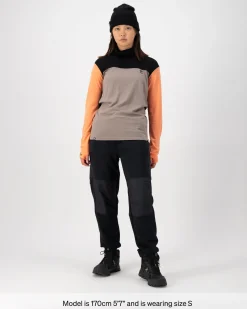 Yotei Merino High Neck Long Sleeve - Punch / Cinder / Black