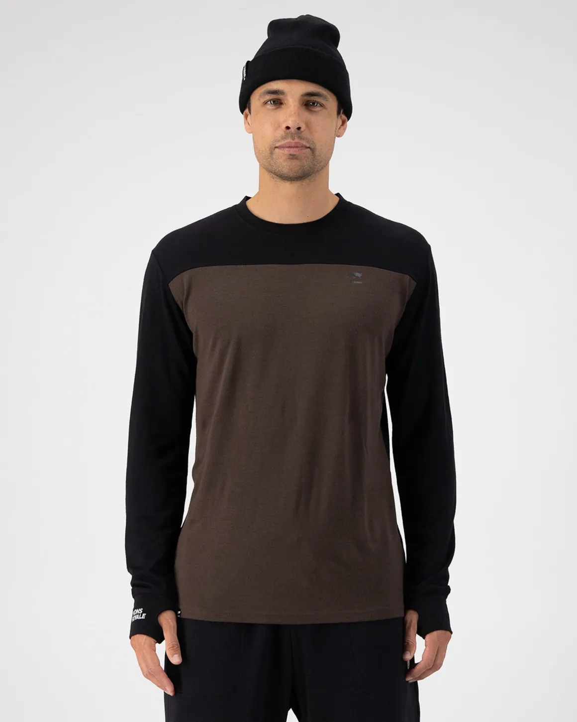 Yotei Merino Long Sleeve - Cedar / Black