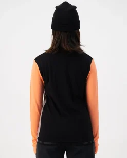Yotei Merino Long Sleeve - Punch / Cinder / Black
