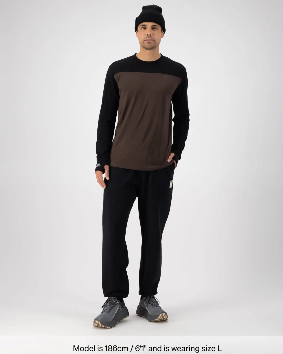 Yotei Merino Long Sleeve - Cedar / Black