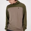Yotei Merino Powder Hood LS - Dark Olive Walnut