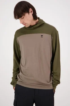 Yotei Merino Powder Hood LS - Dark Olive Walnut