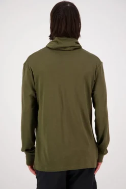 Yotei Merino Powder Hood LS - Dark Olive Walnut
