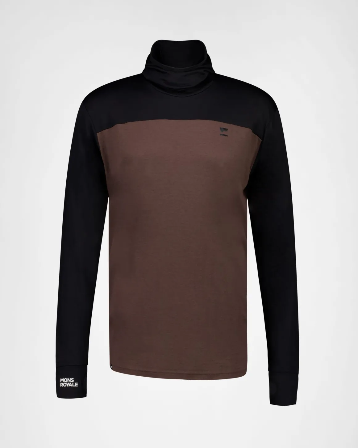 Yotei Merino Powder Hood Long Sleeve - Cedar / Black