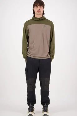 Yotei Merino Powder Hood LS - Dark Olive Walnut
